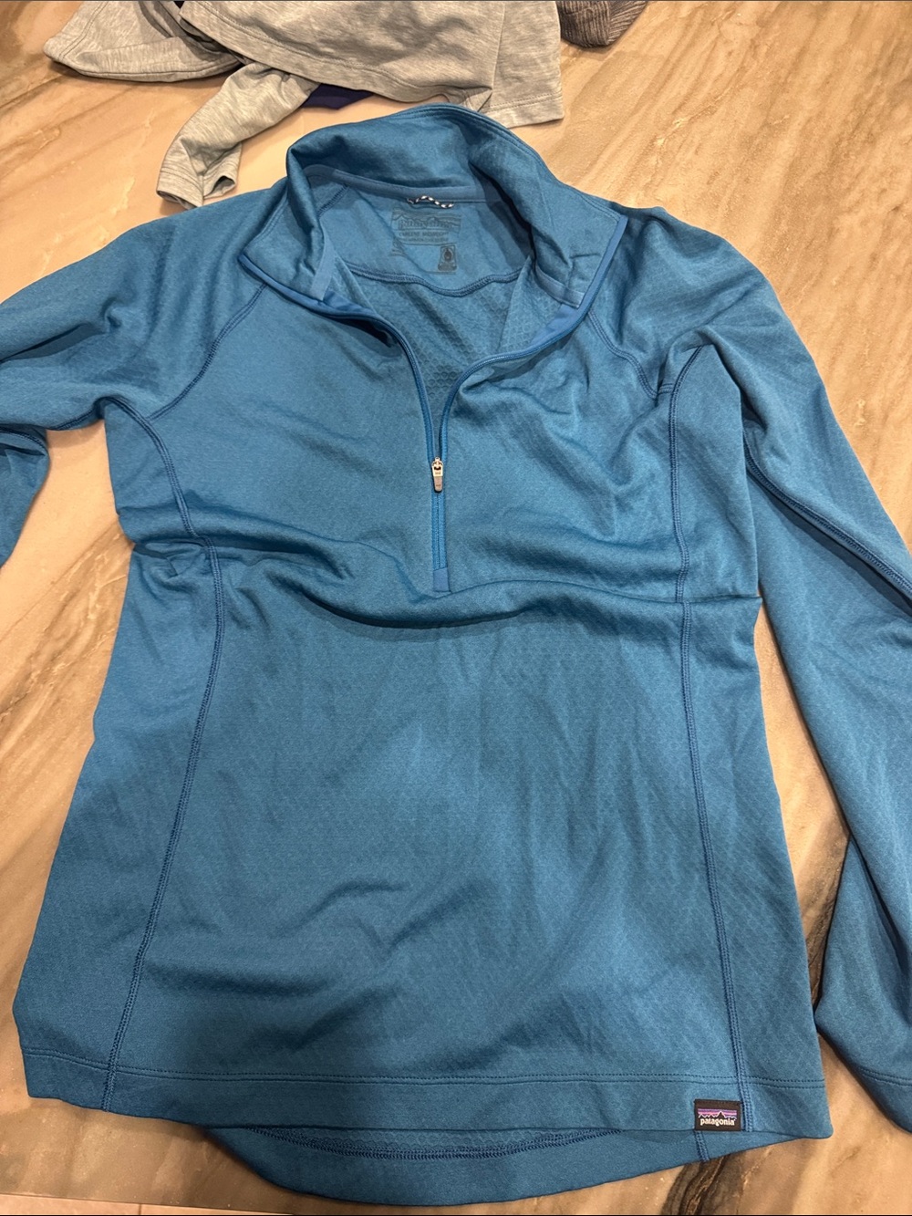 Patagonia Women's Teal Quarter-Zip Pullover